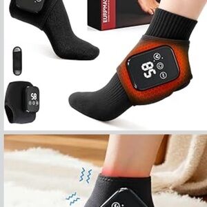 Black and Orange Compression Ankle Support